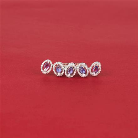 Cz Classic Ring With Rhodium Plating