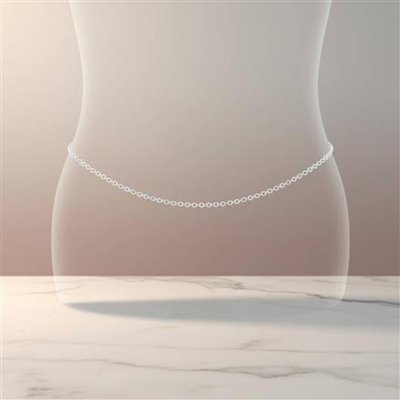 Cz Classic Belt With 2 Tone Rhodium Plating