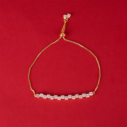 Cz Classic Bracelet With 2 Tone Plating
