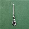 Cz Classic Tikka With Rhodium Plating