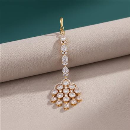 Cz Classic Tikka With 2 Tone Rhodium Plating