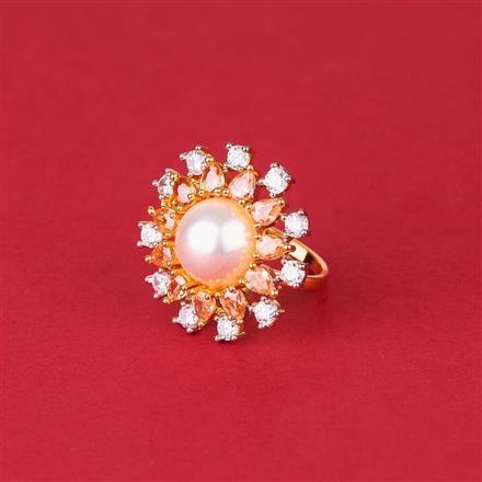 Cz Classic Ring With 2 Tone Plating