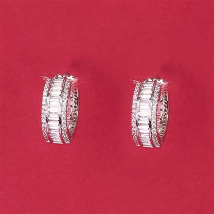 Cz Classic Bali With Carat 2 Tone Rhodium Plating