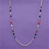 Cz Delicate Mala Necklace With Gold Plating