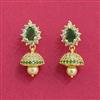 Cubic Zirconia Moti Earring With Gold Plating