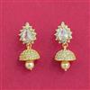 Cubic Zirconia Moti Earring With Gold Plating