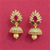 Cubic Zirconia Moti Earring With Gold Plating