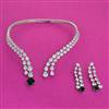 Cz Classic Necklace With Rhodium Plating