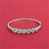Cz Delicate Kada With Rhodium Plating