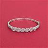 Cz Delicate Kada With Rhodium Plating
