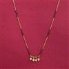 Cubic Zirconia Delicate Mangalsutra With Gold Plating