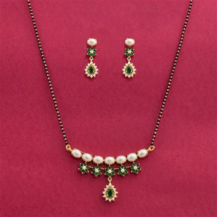 Cz Classic Mangalsutra With Gold Plating