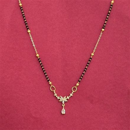 Cz Delicate Mangalsutra With 2 Tone Plating