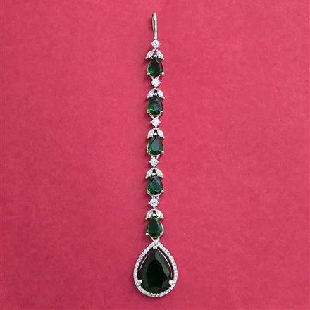 Cz Classic Tikka With Rhodium Plating