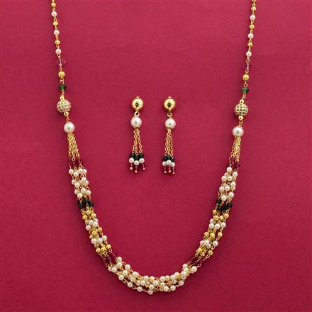 Cz Mala Necklace With Gold Plating
