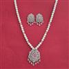 Cz Classic Pendant Set With Rhodium Plating