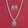 Cz Classic Pendant Set With Rhodium Plating
