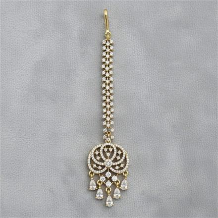 Cz Classic Tikka With Mehndi Plating
