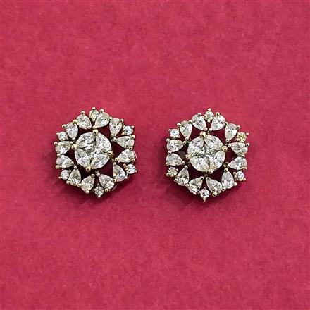 Cz Tops With 2 Tone Mehndi Rhodium Plating