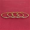Cz Delicate Bangles With 2 Tone Plating