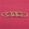 Cubic Zirconia Delicate Bangles With 2 Tone Plating