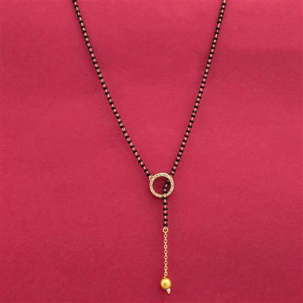 Cubic Zirconia Dokiya Mangalsutra With 2 Tone Plating