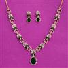 Cz Classic Necklace With Gold Plating