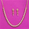Cz Delicate Necklace With Gold Plating
