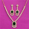 Cz Classic Necklace With Gold Plating