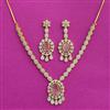 Cz Classic Necklace With Gold Plating