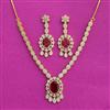 Cz Classic Necklace With Gold Plating