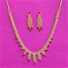 Cz South Indian Necklace With Gold Plating