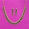 Cz South Indian Necklace With Gold Plating