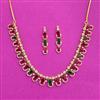 Cz South Indian Necklace With Gold Plating