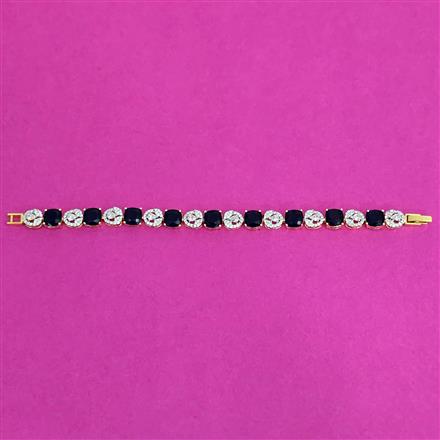 Cz Classic Bracelet With 2 Tone Plating