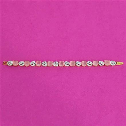 Cz Classic Bracelet With 2 Tone Plating