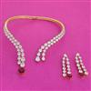 Cz Classic Necklace With 2 Tone Plating