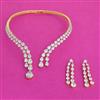 Cz Classic Necklace With 2 Tone Plating
