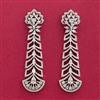 American Diamond Classic Earring With Rhodium 2 Tone Plating