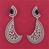 American Diamond Classic Earring With Rhodium Plating
