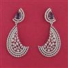 American Diamond Classic Earring With Rhodium Plating