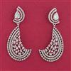 American Diamond Classic Earring With Rhodium Plating