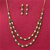 American Diamond Classic Necklace Set With Gold Plating