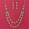 American Diamond Classic Necklace Set With Gold Plating