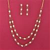 American Diamond Classic Necklace Set With Gold Plating