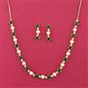 American Diamond Classic Necklace Set With Gold Plating