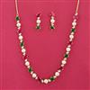 American Diamond Classic Necklace Set With Gold Plating