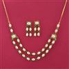American Diamond Classic Necklace Set With Gold Plating
