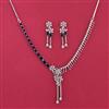 American Diamond Classic Necklace Set With Rhodium Plating