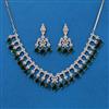 Cz Classic Necklace With Rhodium Plating